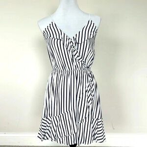 Express Blue and White Striped Dress Sz SM